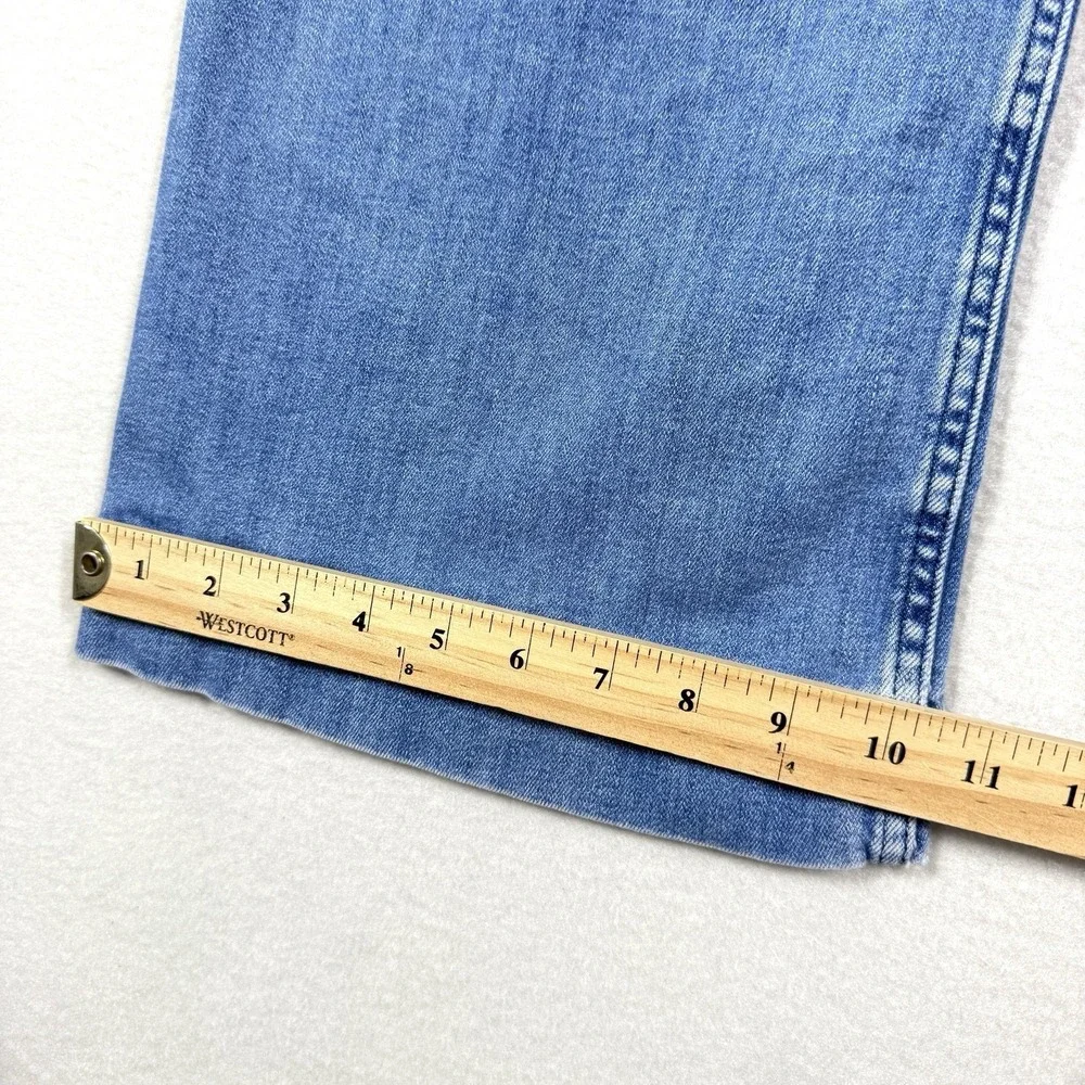 Maeve Anthropologie Jeans Womens 32 The Colette Wide Leg Crop Denim Patch Pocket - Picture 10 of 14
